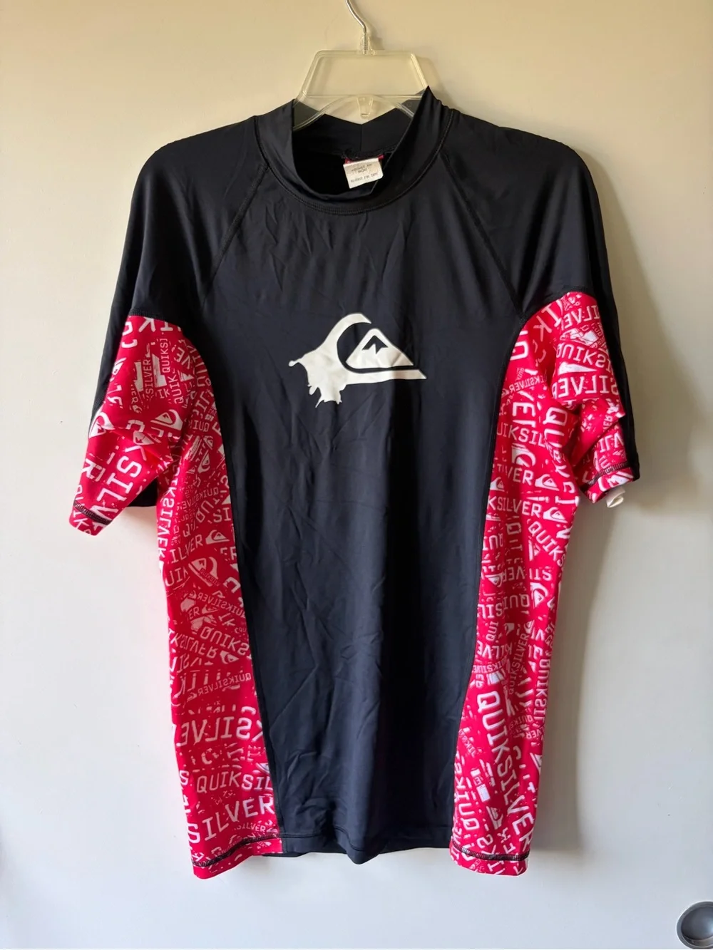 Quiksilver Men's Short Sleeve Rash Guard Swim Shirt XXL